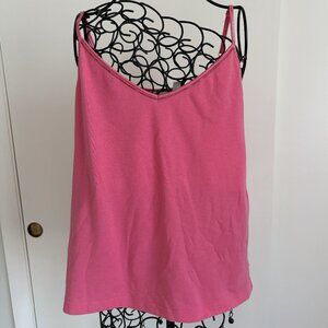 Extra Touch Women's Pink Camisole Size 2X w/ Beaded Neckline